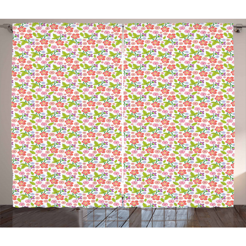 Romance Bouquet Design Curtain