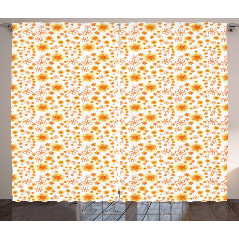Abstract Summer Pattern Curtain