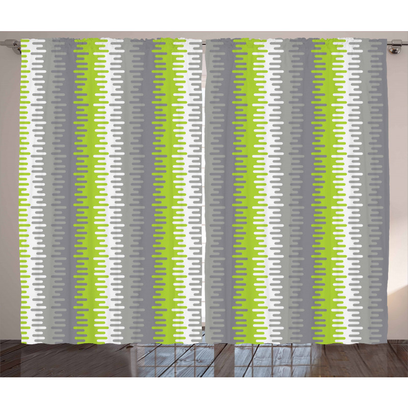 Wavy Vertical Stripes Curtain