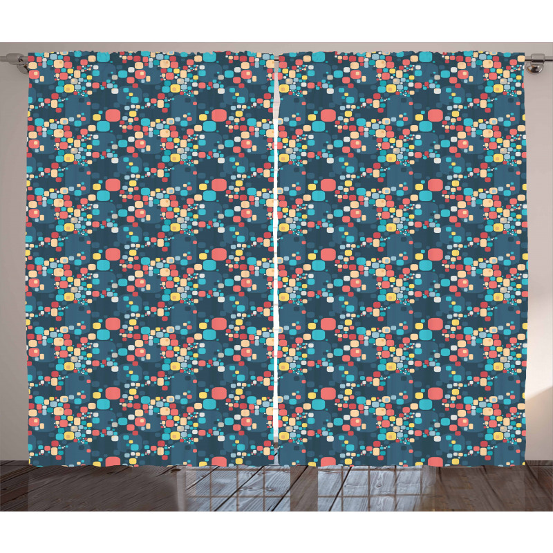 Oval Cornered Squares Curtain