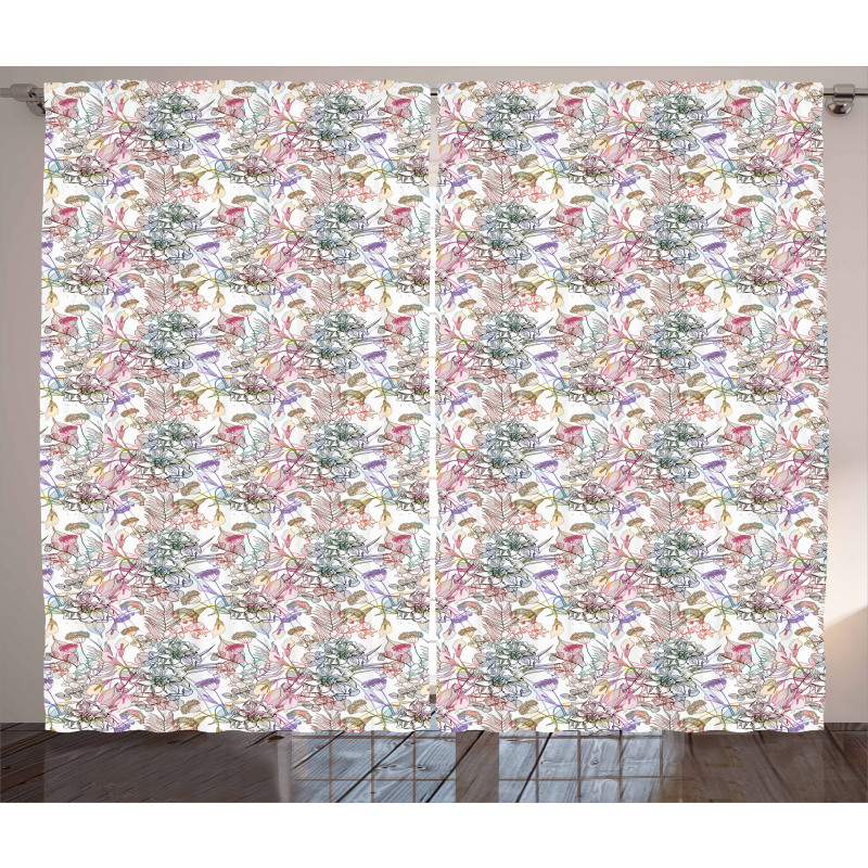 Spring Scroll Curtain