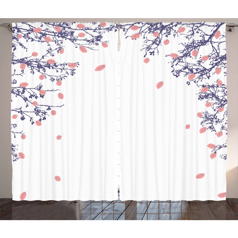 Autumn Foliage Design Curtain