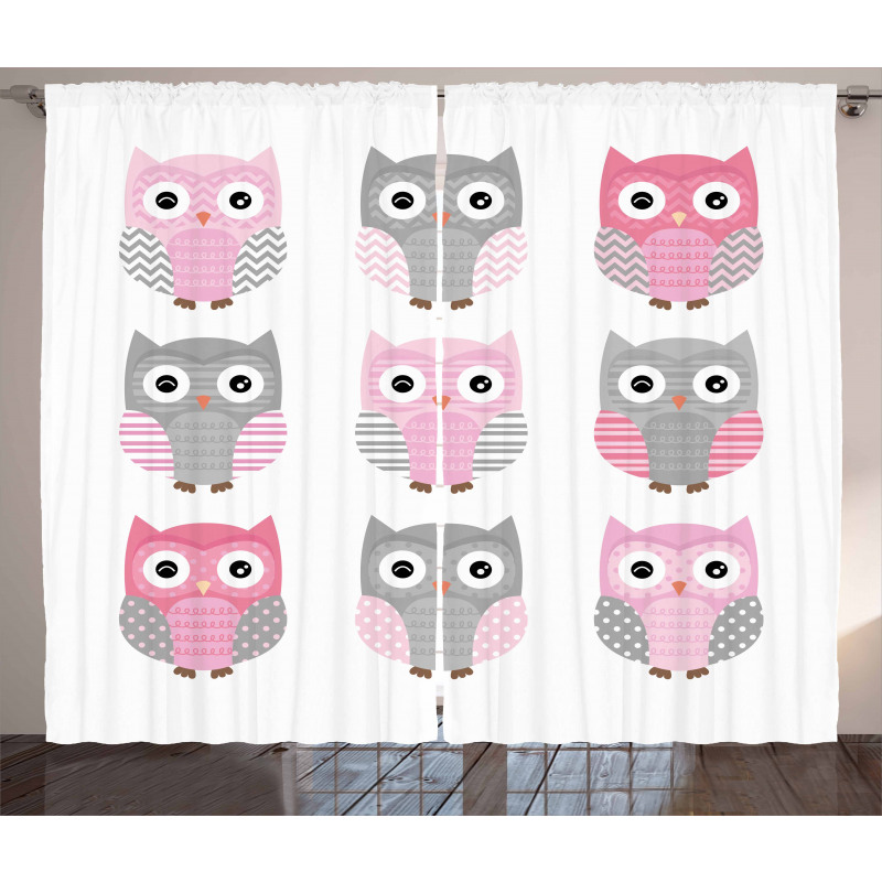 Owl Animals Curtain