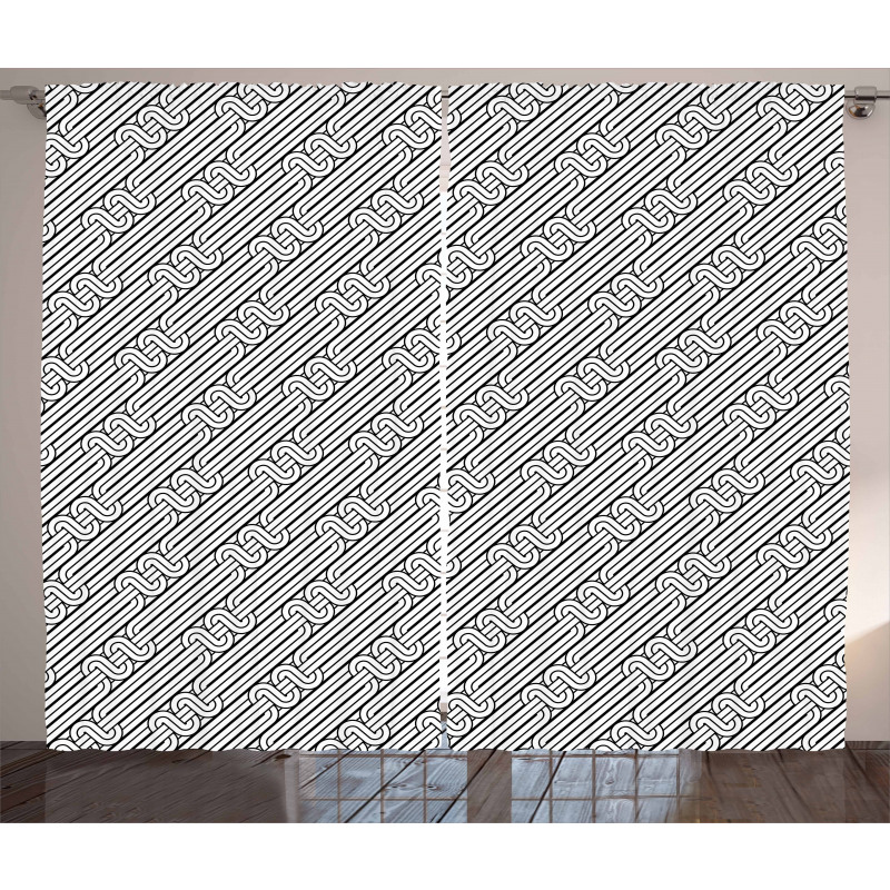 Classic Curved Lines Curtain