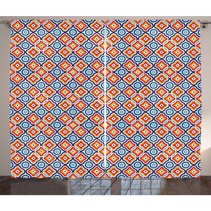 Oriental Geometric Motif Curtain