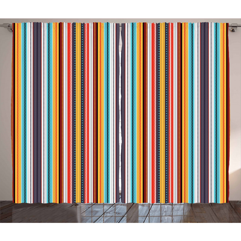 Vertical Stripes Pattern Curtain