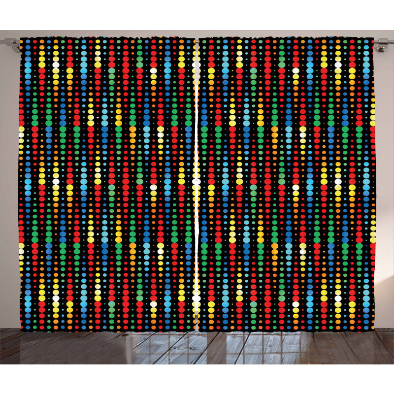 Halftone Pattern Motif Curtain