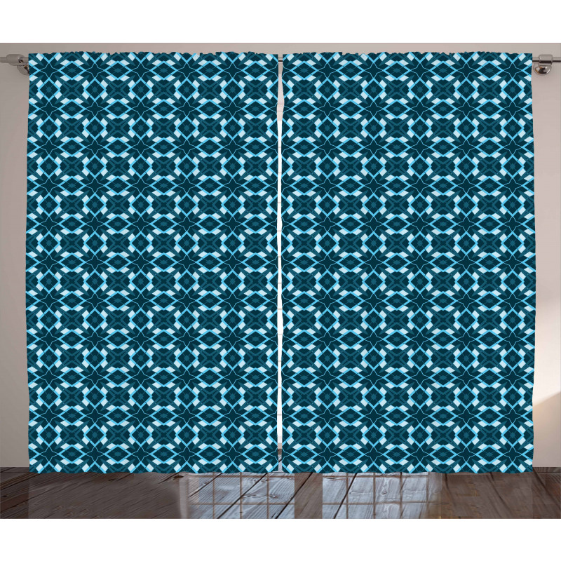 Vintage Geometric Pattern Curtain