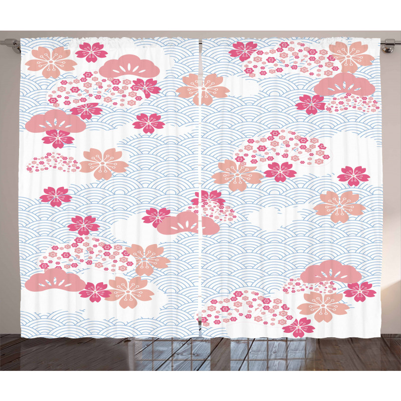 Squama Cherry Blossom Curtain