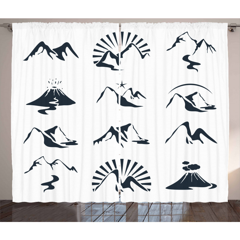 Mountain Design Curtain