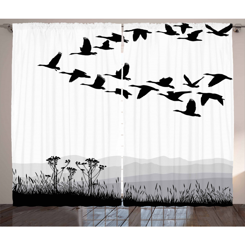 Flying Geese Pattern Curtain