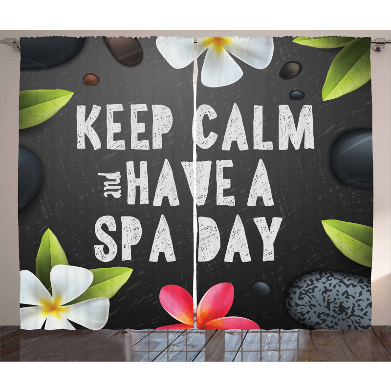 Keep Calm Have a Spa Day Curtain