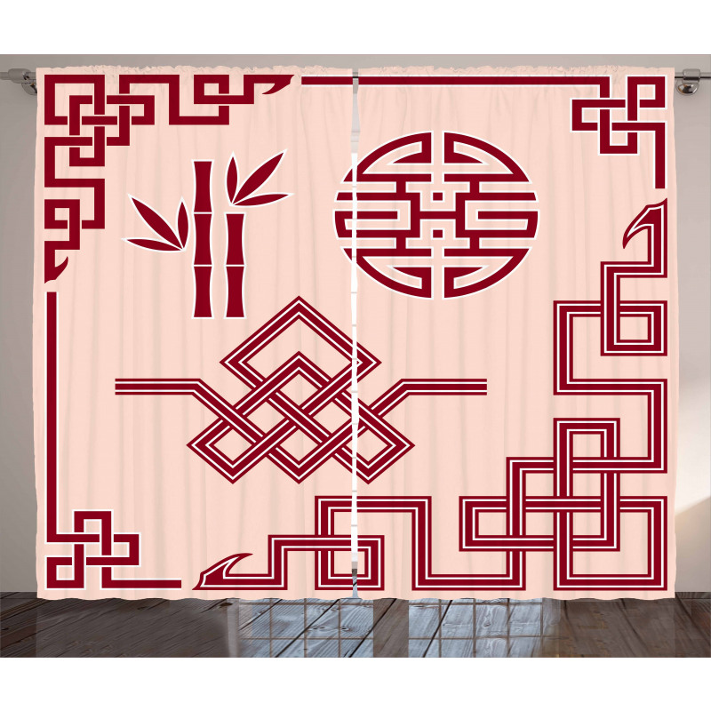 Oriental Design Elements Curtain