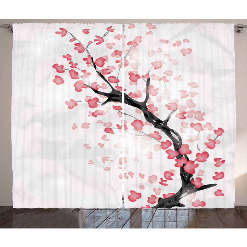 Sakura Artwork Curtain