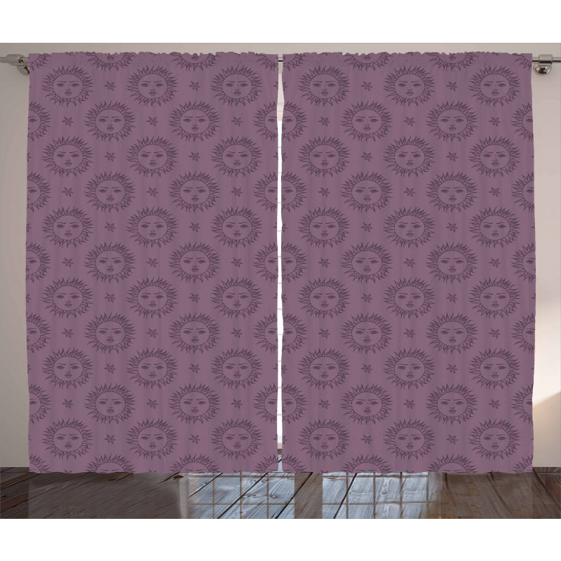 Esoteric Cosmos Pattern Curtain