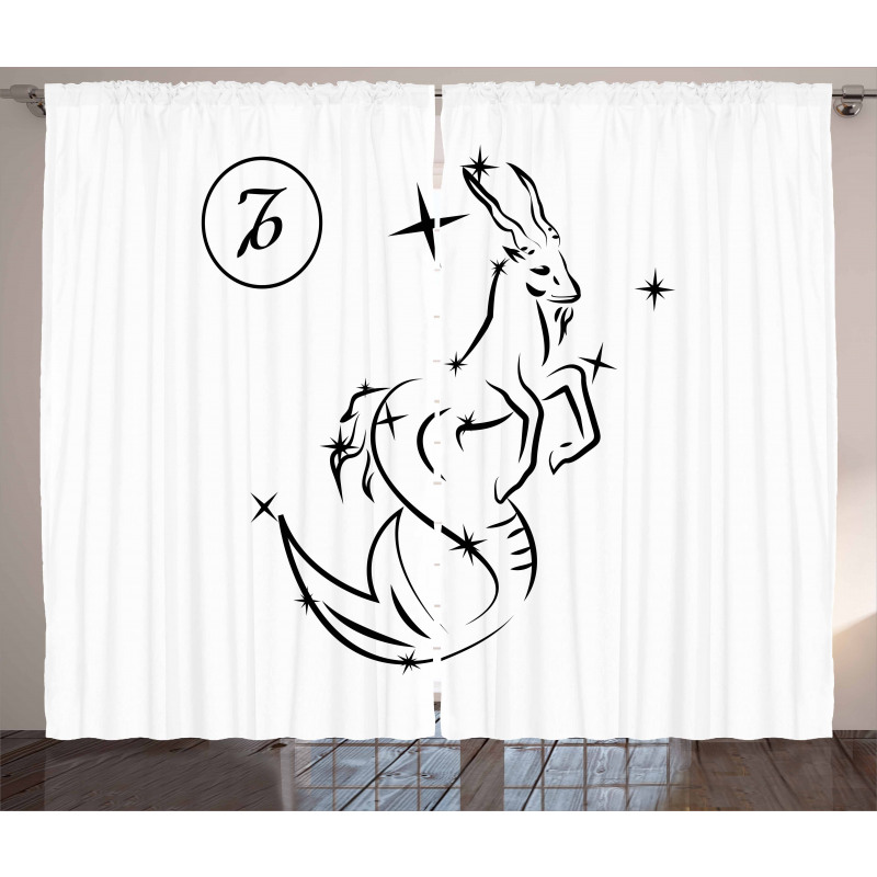 Sketch Goat Curtain