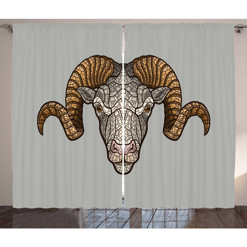 Ram Horns Curtain