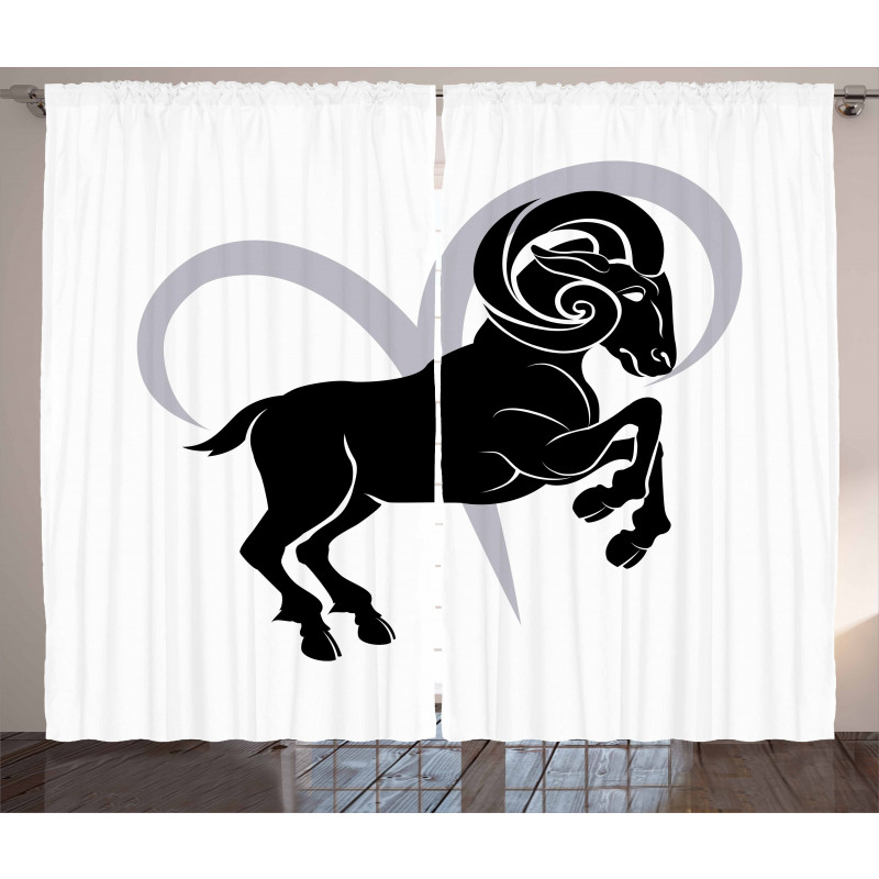 Ram Silhouette Curtain