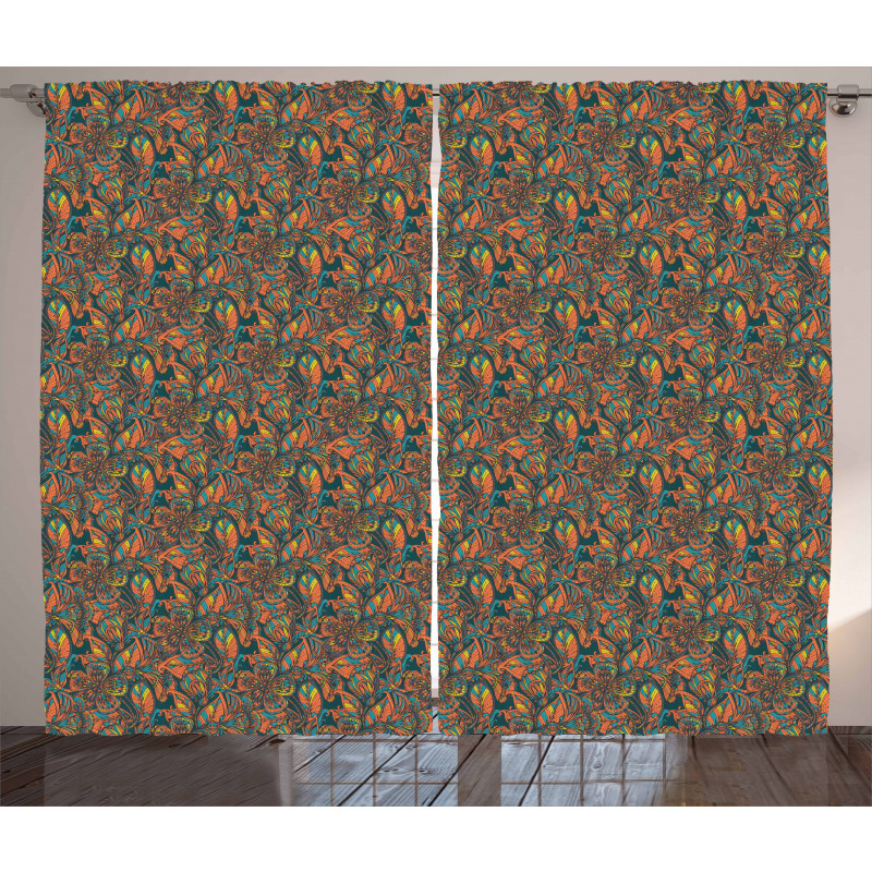 Botanical Vintage Garden Curtain