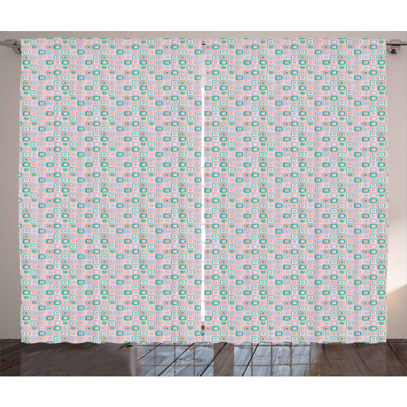 Sketchy Rhombus Cells Curtain