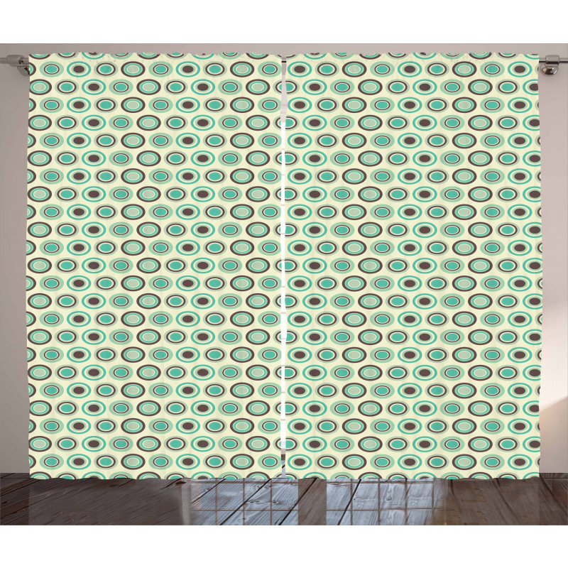 Polka Dot Pastel Pattern Curtain