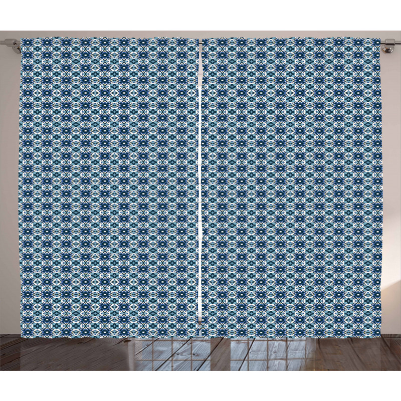 Portuguese Azulejo Curtain