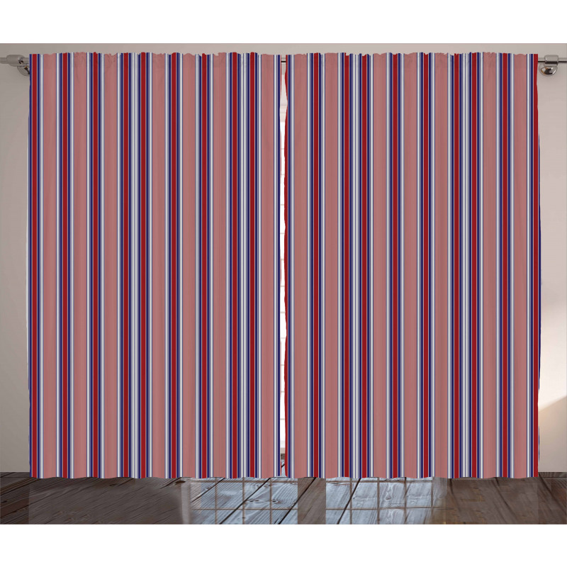 Vertical Barcode Lines Curtain