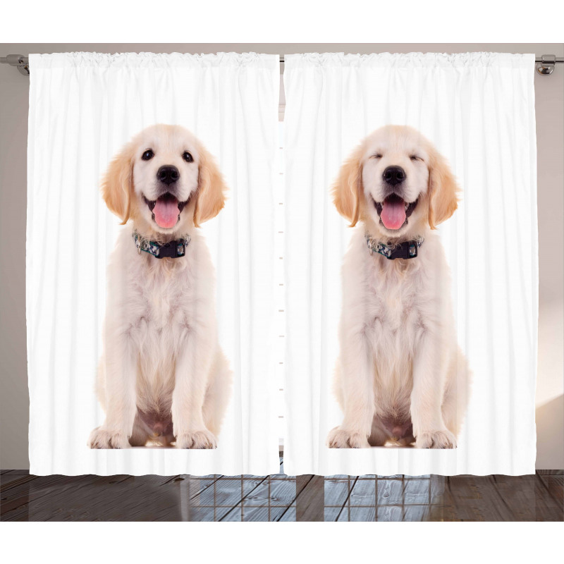 Happy Puppy Curtain