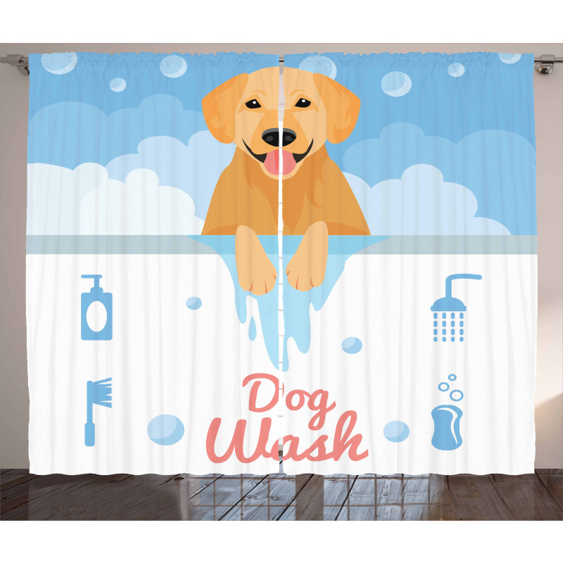 Dog Wash Bath Curtain