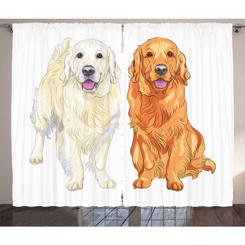 Smiling Dogs Curtain