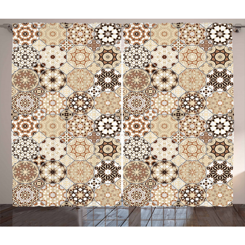 Octagonal Retro Style Curtain