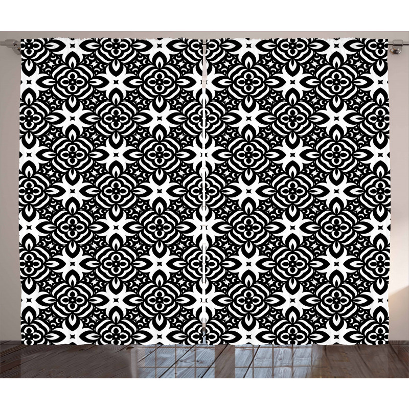 Monochrome Details Curtain