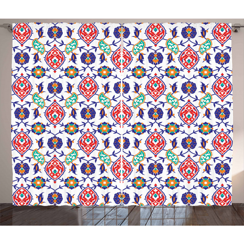 Moroccan Tiles Curtain