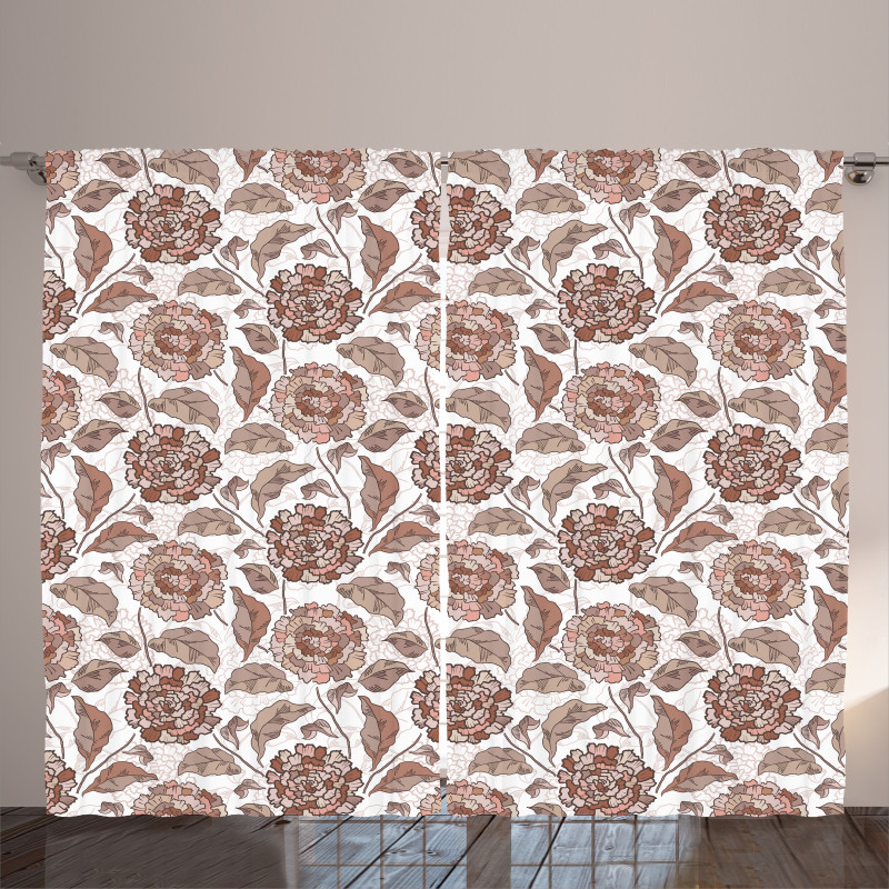 Ornamental Foliage Motif Curtain