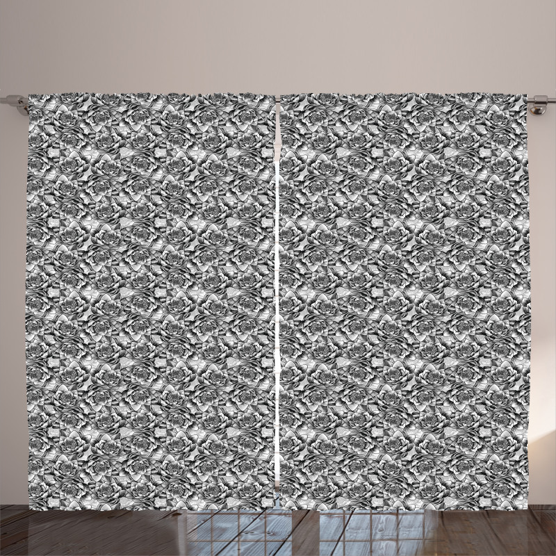 Lilies Pattern Curtain