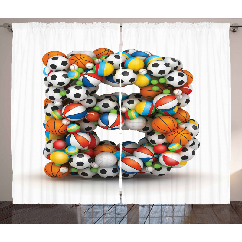 Game Athletism Theme Curtain
