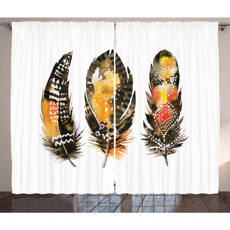 Colorful Boho Quills Curtain