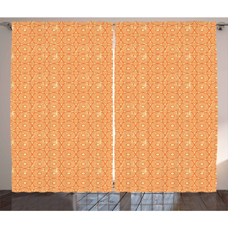 Pastel Geometric Grunge Curtain
