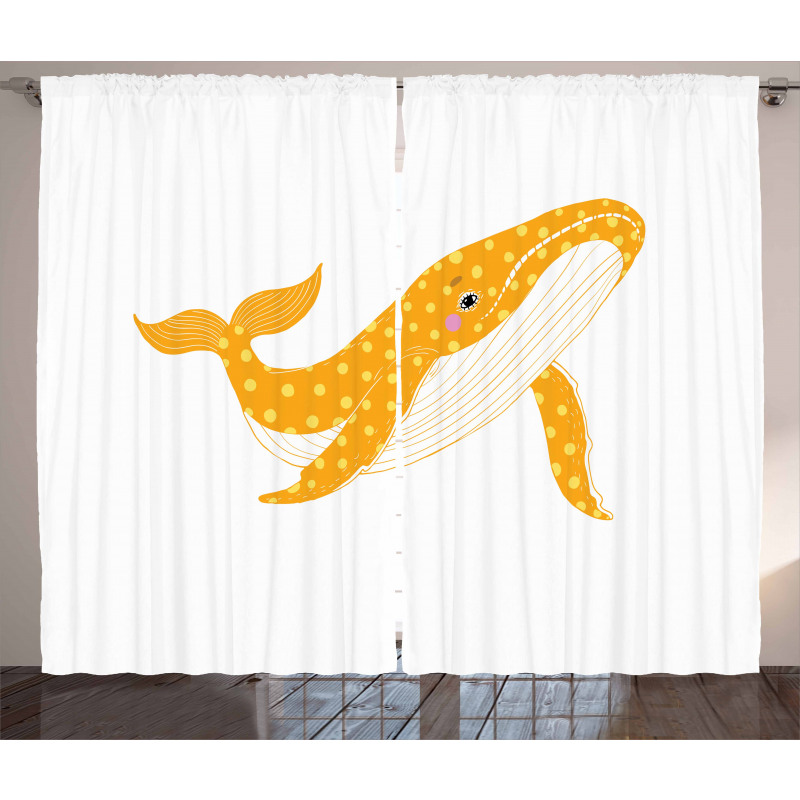 Cartoon Ocean Animal Curtain