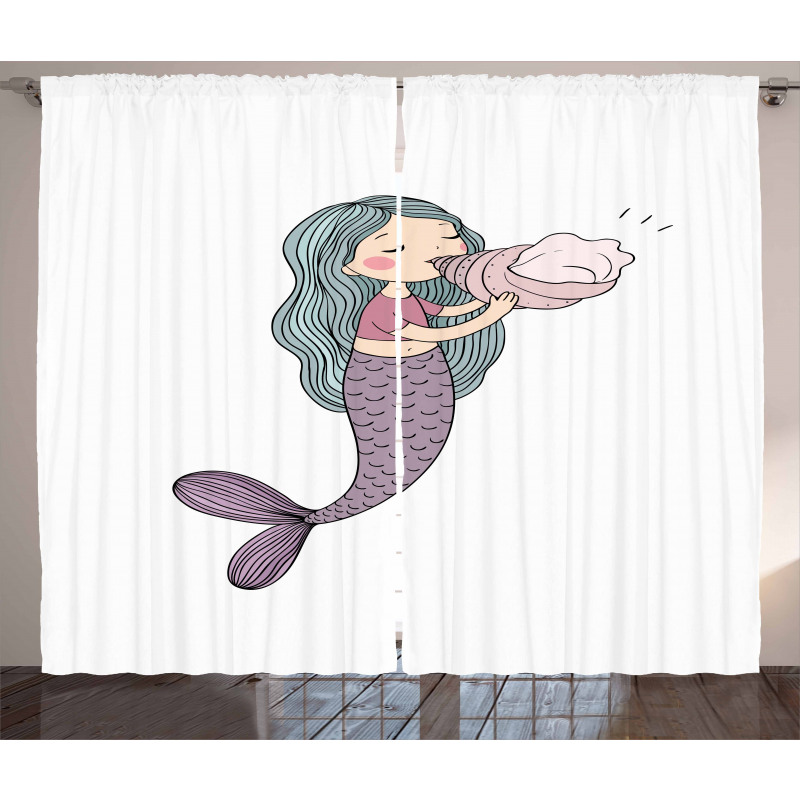 Fairy Girl Seashell Curtain