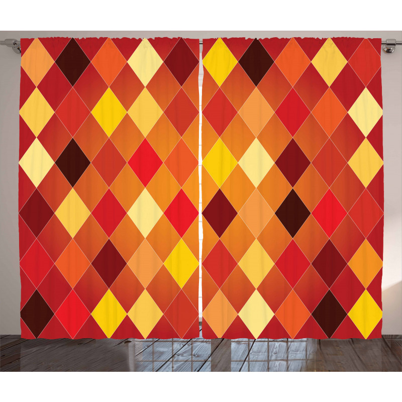 Lozenge Geometric Curtain