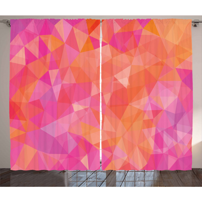 Polygonal Art Curtain