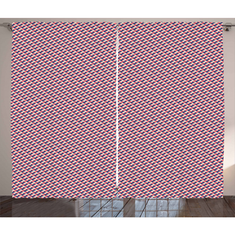 Mosaic Grid Pattern Curtain