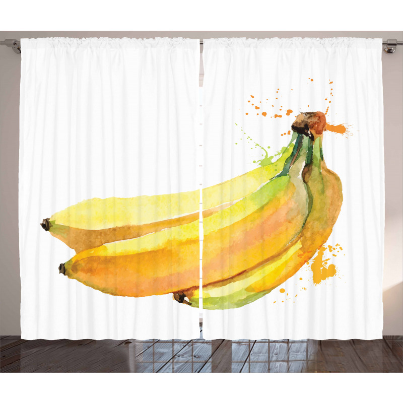 Tropical Illustration Curtain