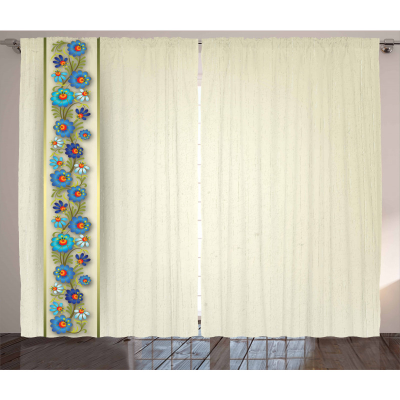 Vertical Border Detail Curtain