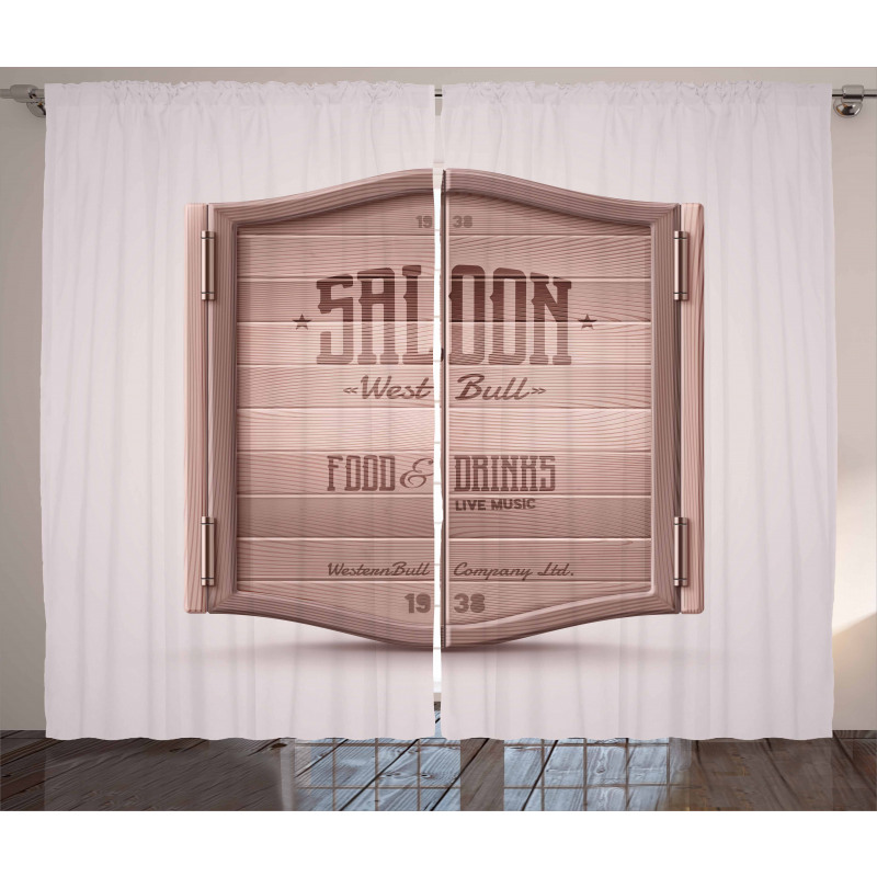 Antique Saloon Door Curtain