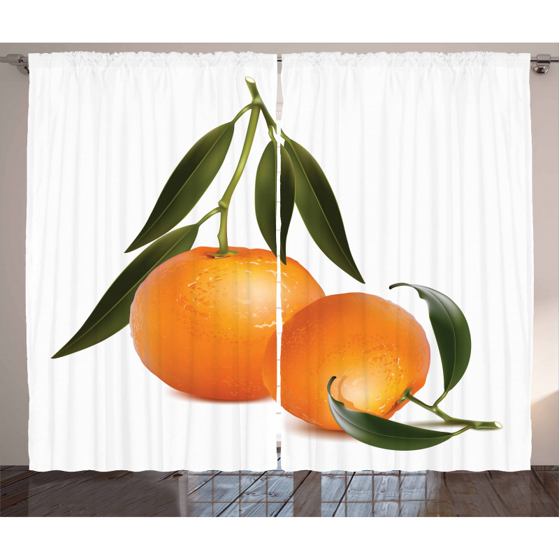 Fresh Tangerine Curtain