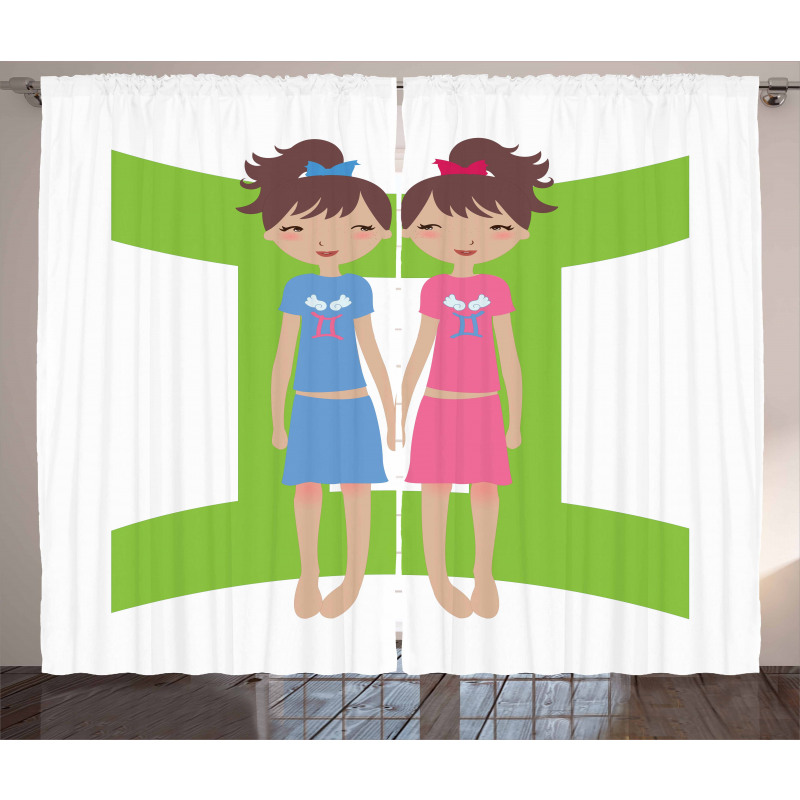 Twin Girls Teens Curtain