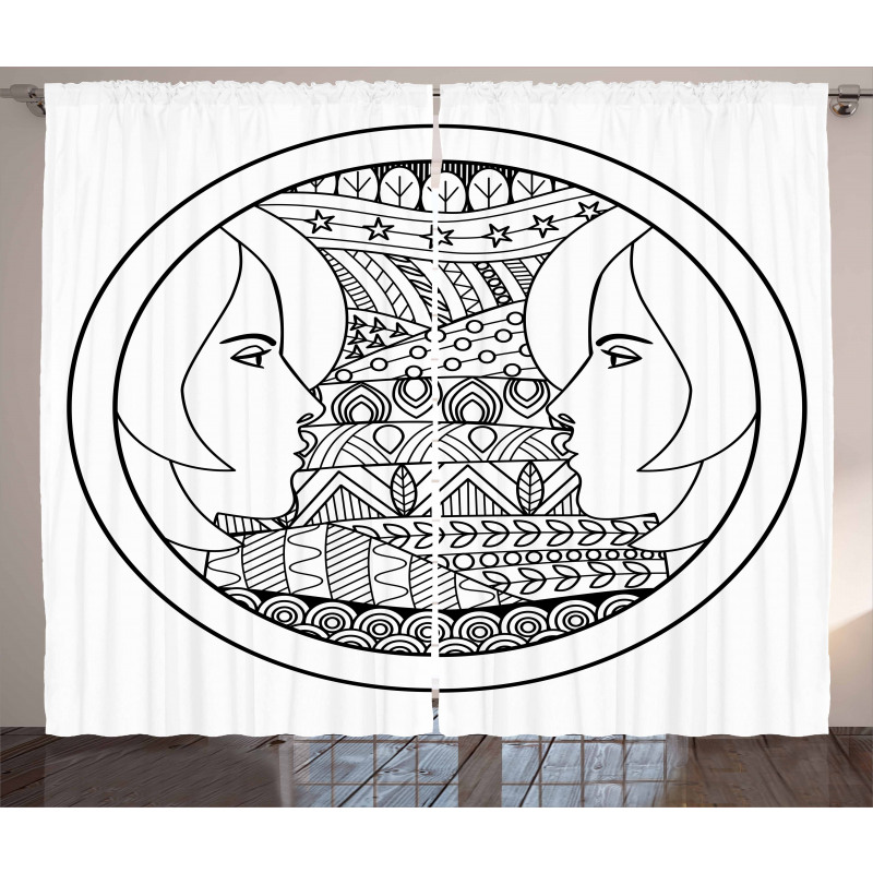 Ornamental Circle Curtain