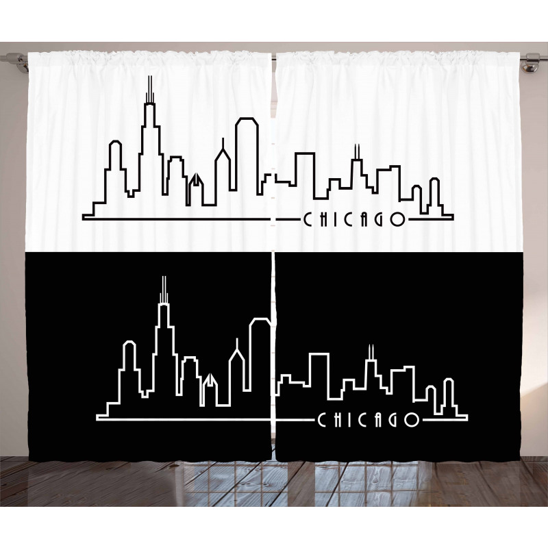 Minimalist City Curtain